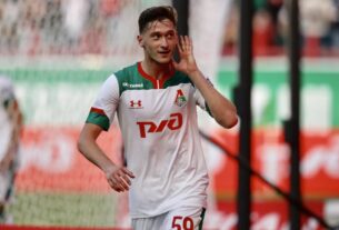 Алексей Миранчук во время матча
